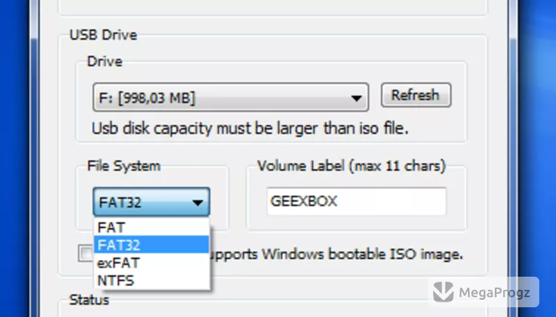 ISO to USB