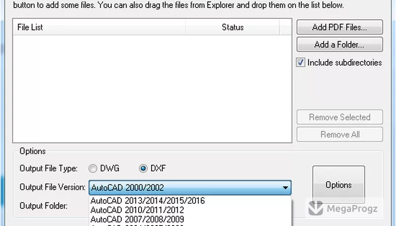 Any PDF to DWG Converter