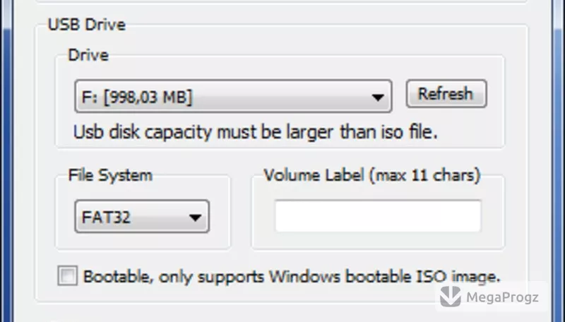ISO to USB