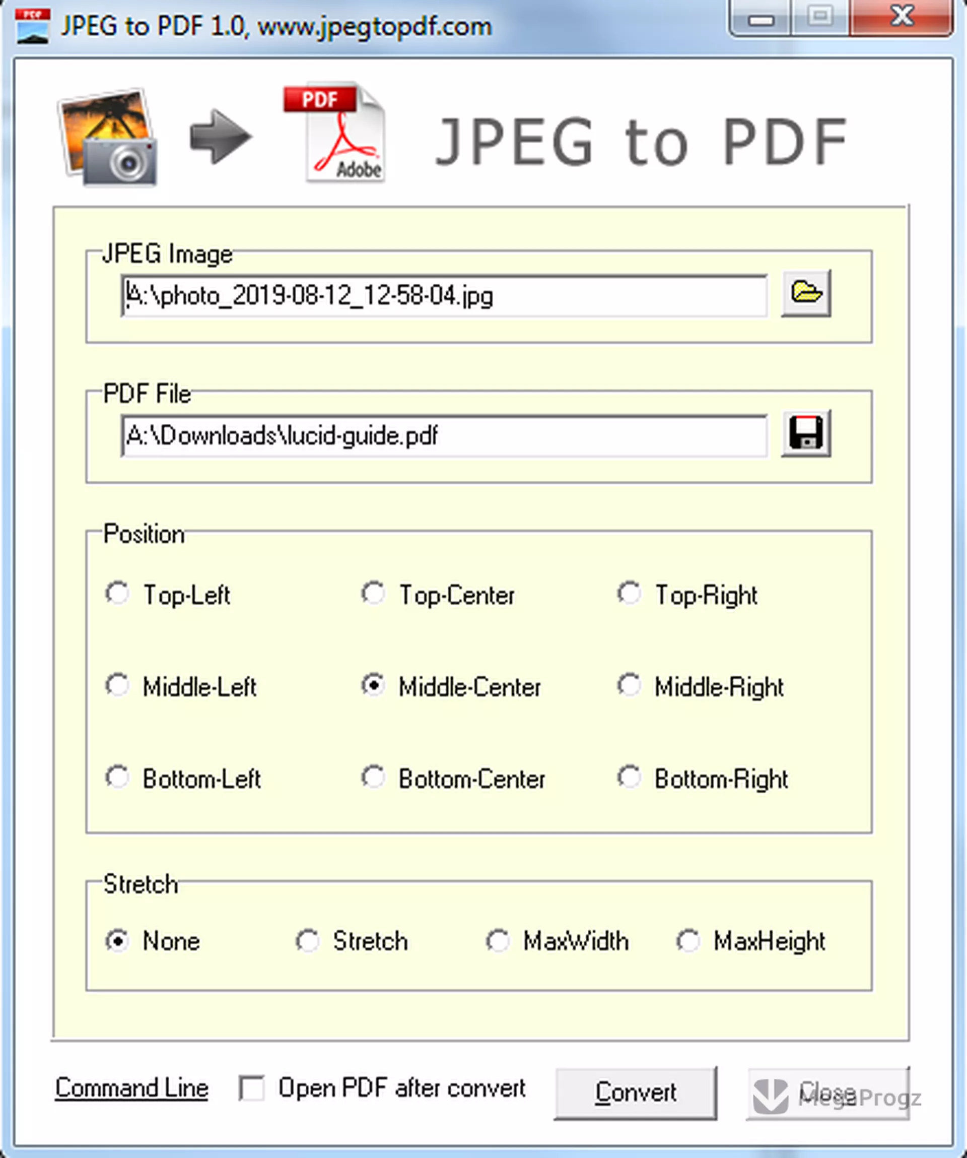 JPEG to PDF