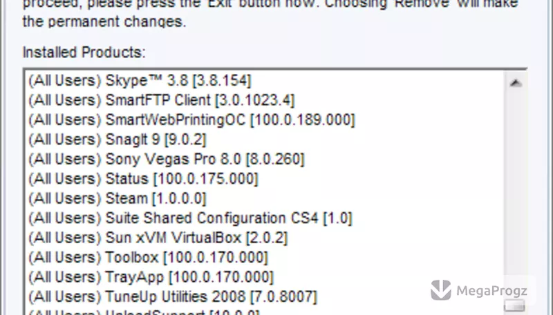 Windows Installer CleanUp Utility