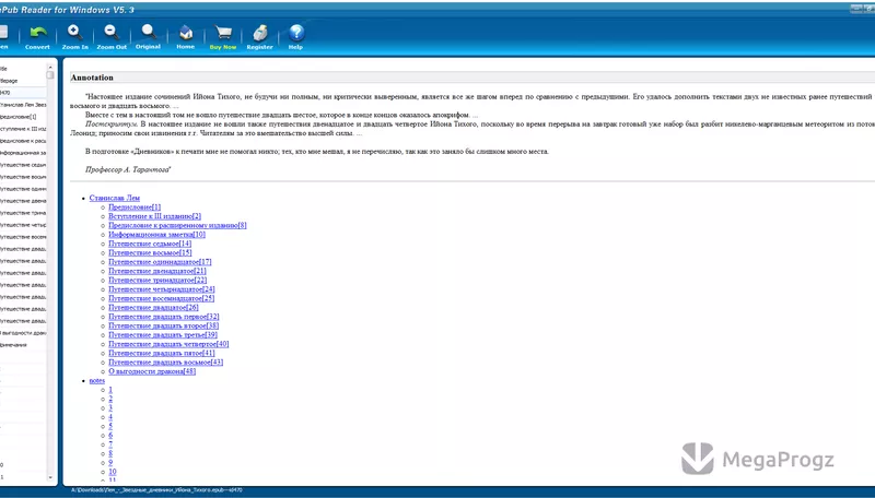 ePUB Reader for Windows