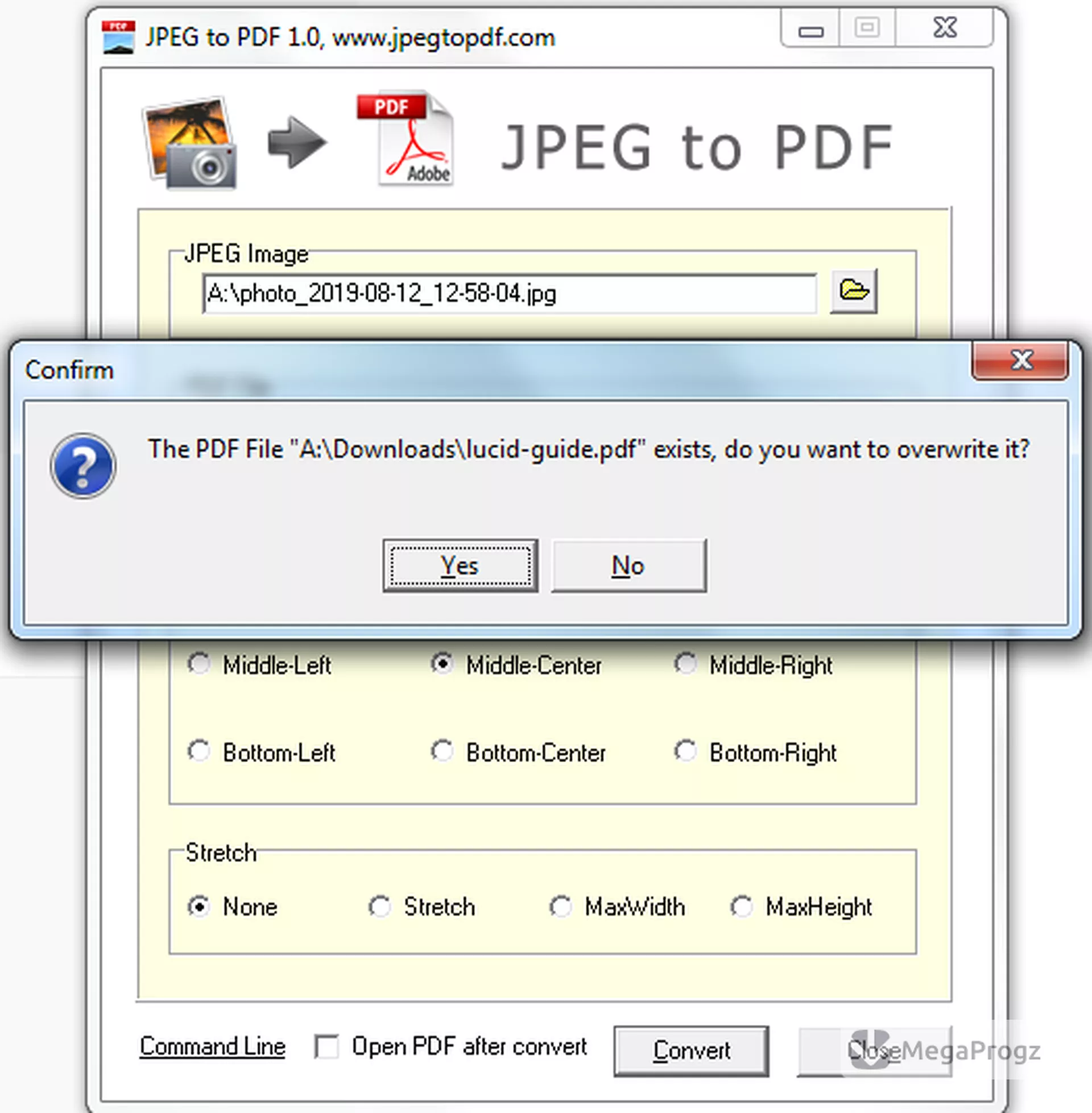 JPEG to PDF