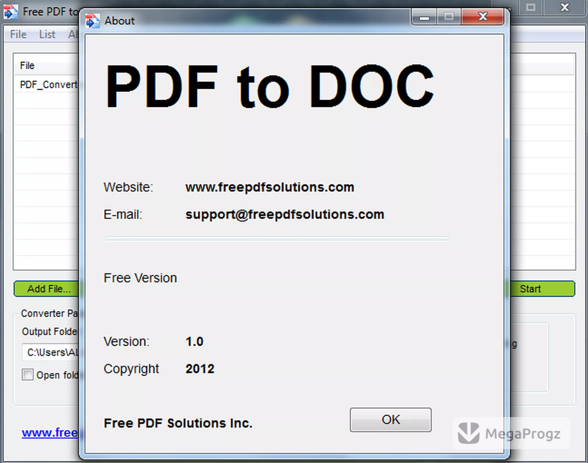 Free PDF to Doc Converter