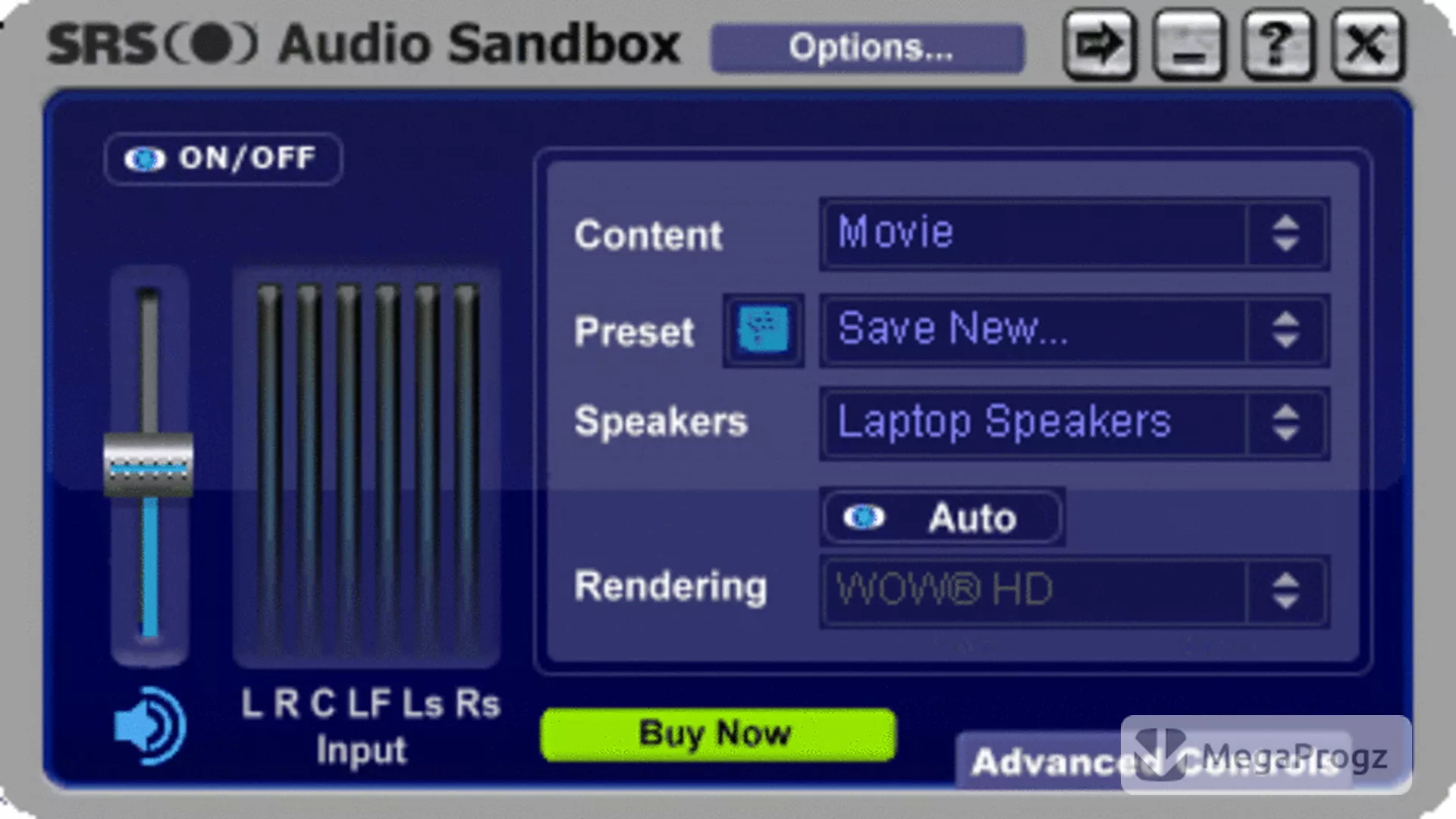 SRS Audio Sandbox