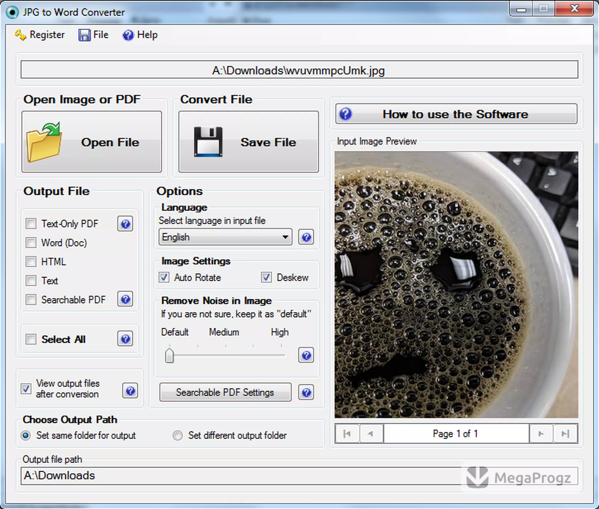 JPG to Word Converter