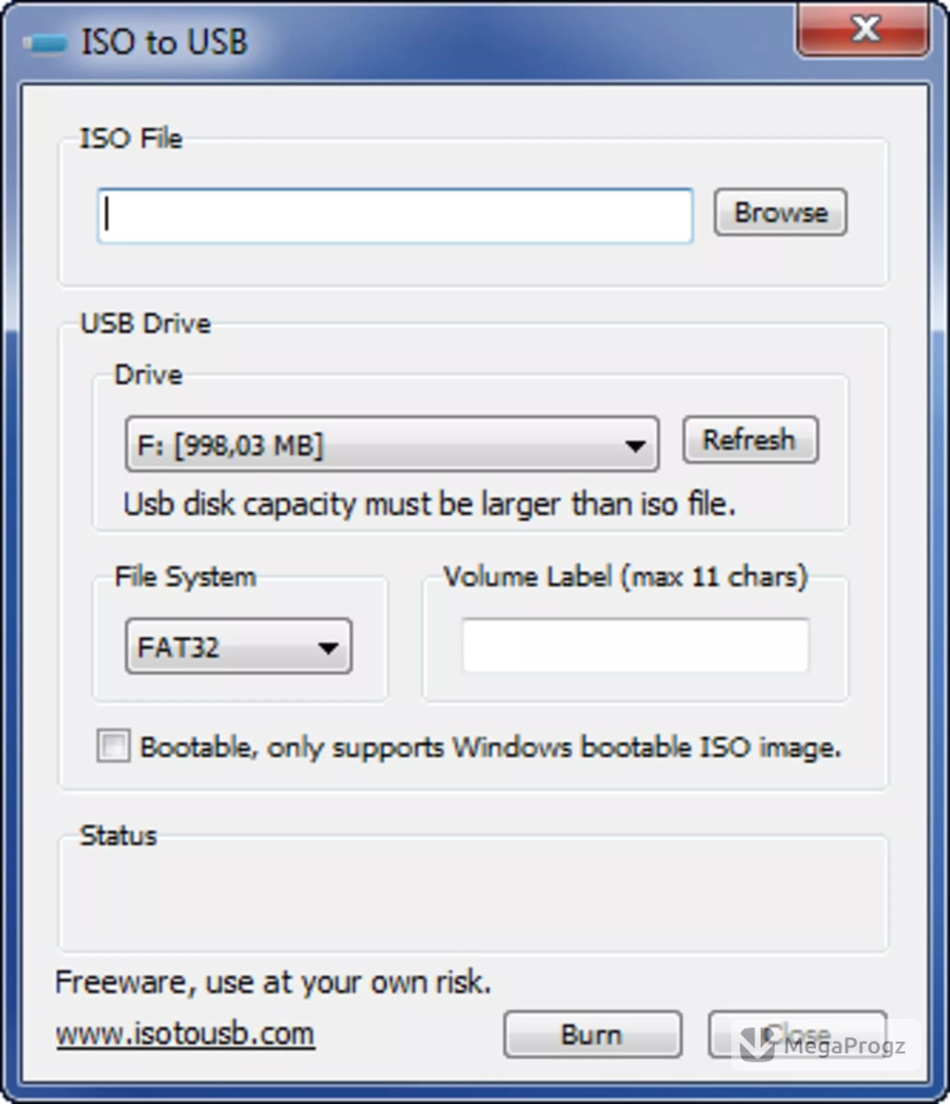 ISO to USB
