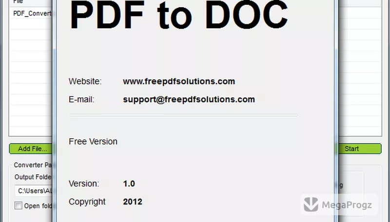Free PDF to Doc Converter