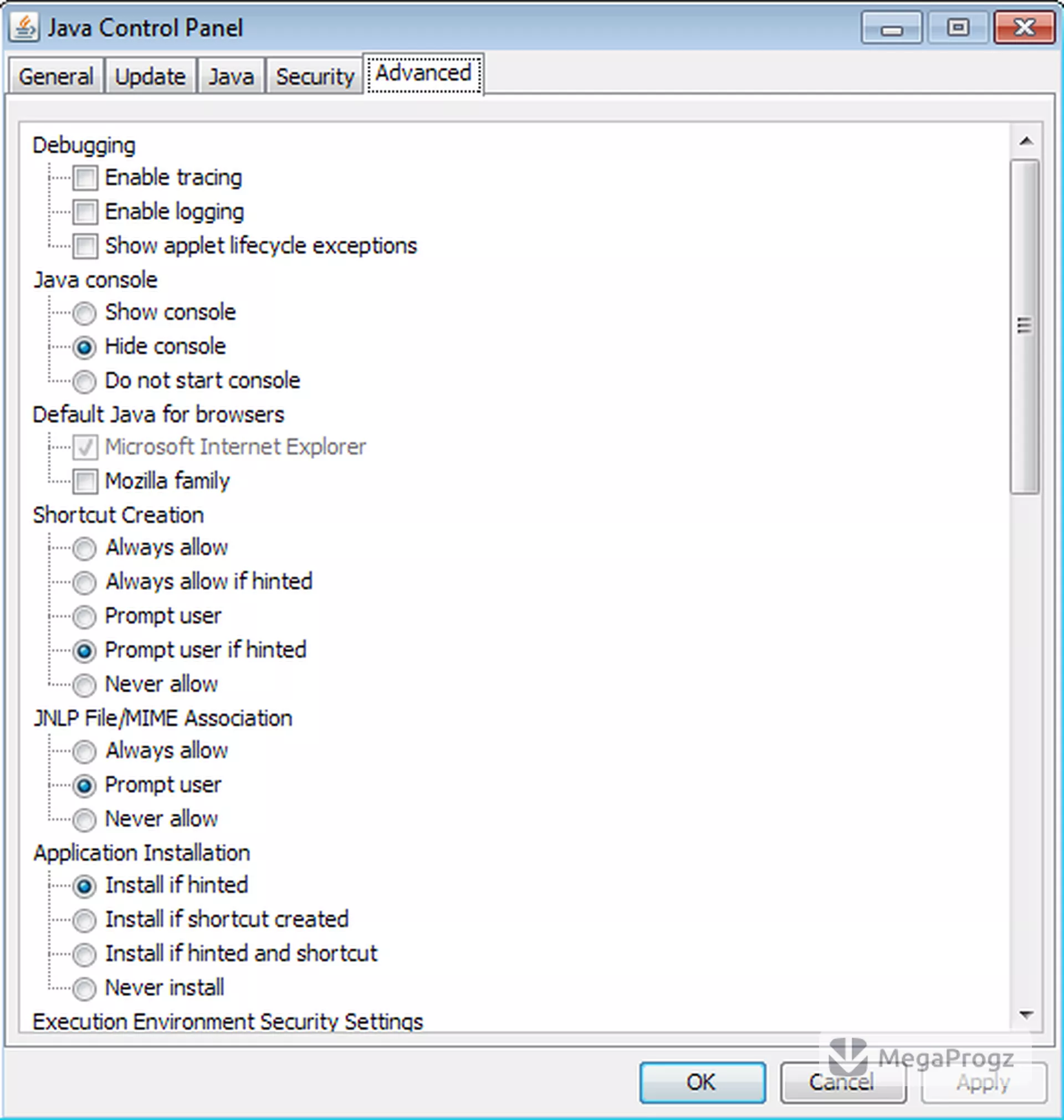 Java Runtime Environment