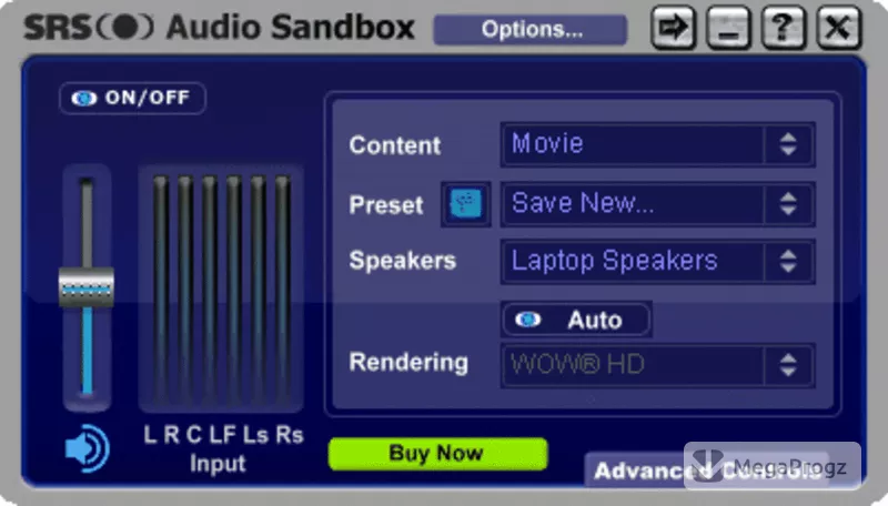 SRS Audio Sandbox