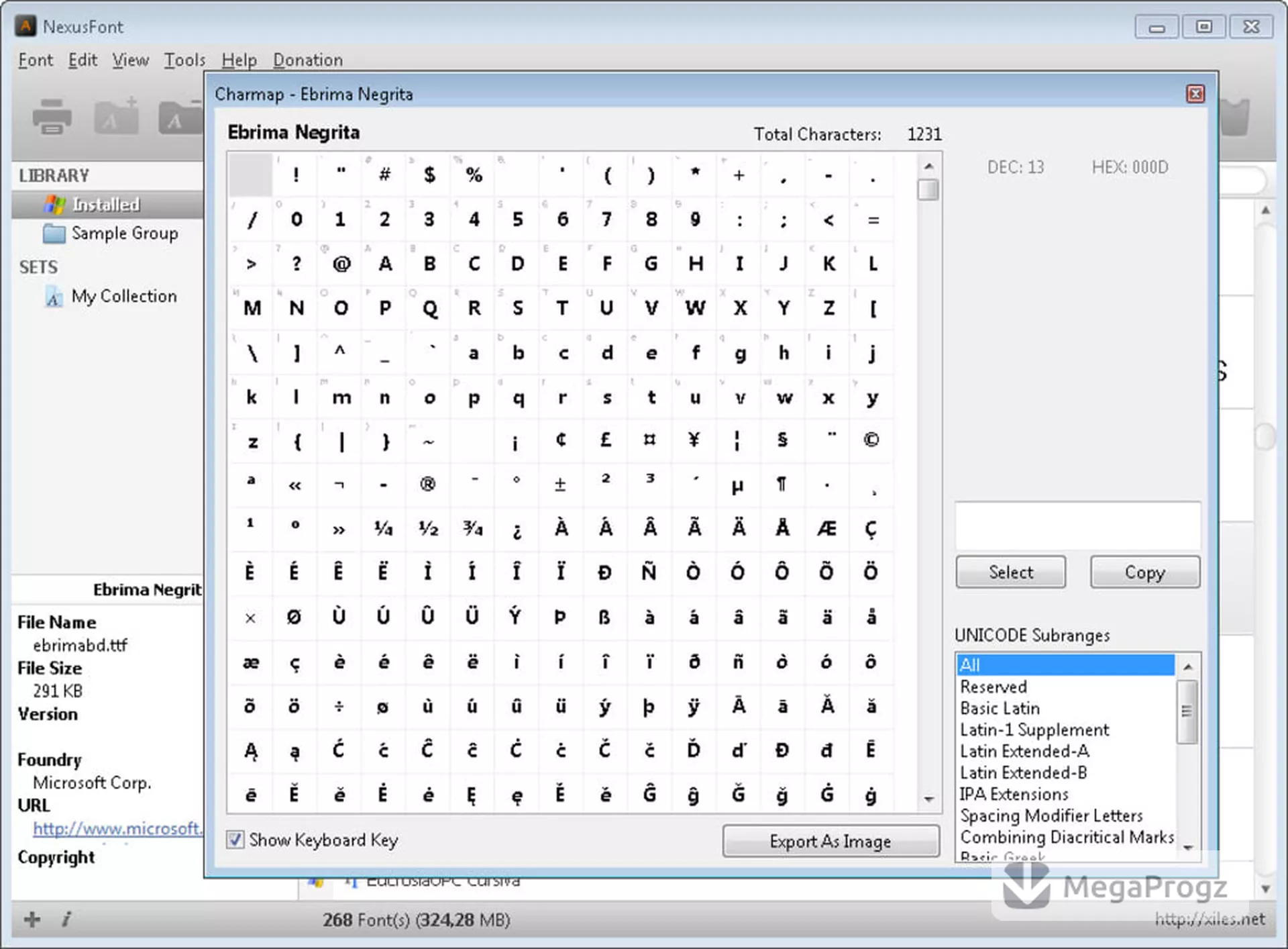 NexusFont