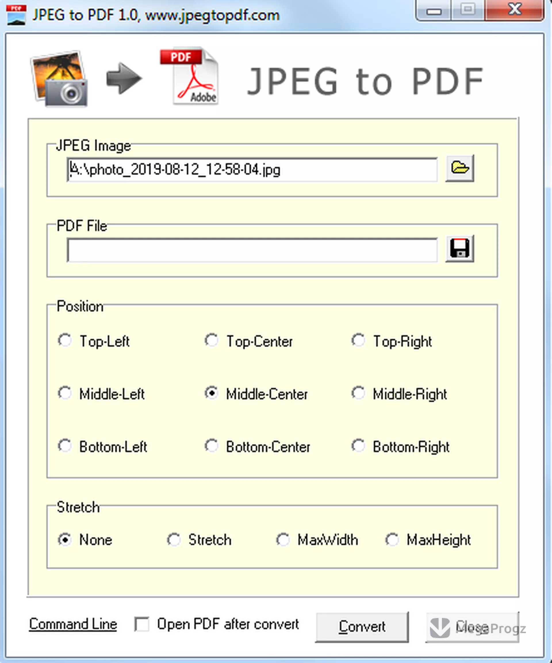 JPEG to PDF